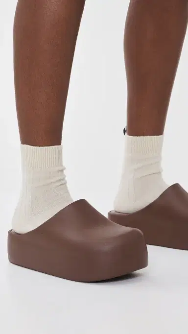 Melissa Free Platform Clogs Brown | Thumbnail 3 Melissa Free Platform Clogs Brown | Thumbnail 3
