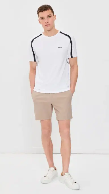 BOSS Active lim-Fit T-Shirt White | Thumbnail 5 BOSS Active lim-Fit T-Shirt White | Thumbnail 5