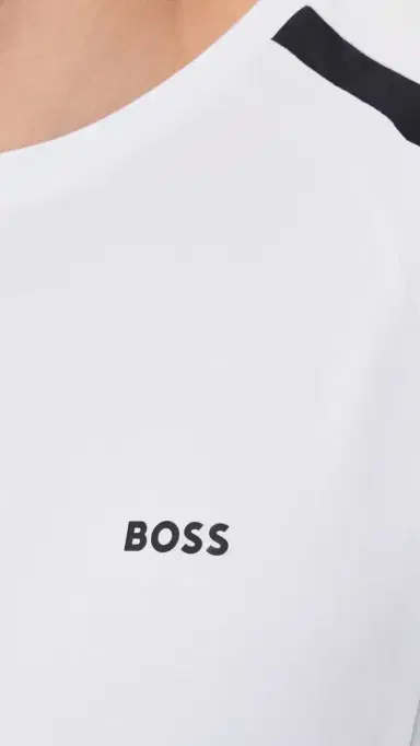 BOSS Active lim-Fit T-Shirt White | Thumbnail 6 BOSS Active lim-Fit T-Shirt White | Thumbnail 6
