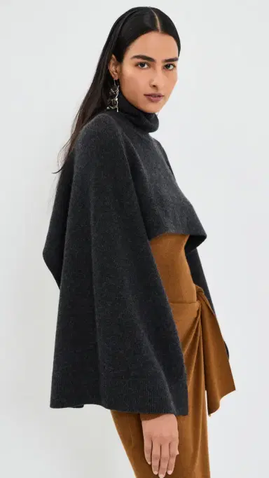 Isabel Marant Marina Scarf Dark Grey One Size | Thumbnail 2 Isabel Marant Marina Scarf Dark Grey One Size | Thumbnail 2