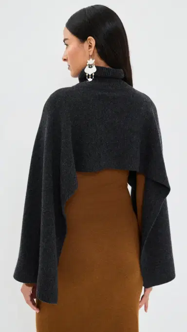 Isabel Marant Marina Scarf Dark Grey One Size | Thumbnail 4 Isabel Marant Marina Scarf Dark Grey One Size | Thumbnail 4