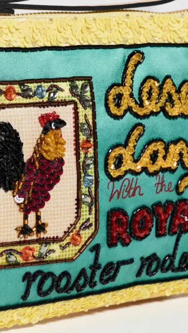 ALÉMAIS Ace Rooster Embellished Clutch Multi One Size | Thumbnail 5 ALÉMAIS Ace Rooster Embellished Clutch Multi One Size | Thumbnail 5