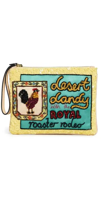 ALÉMAIS Ace Rooster Embellished Clutch Multi One Size | Thumbnail 1 ALÉMAIS Ace Rooster Embellished Clutch Multi One Size | Thumbnail 1