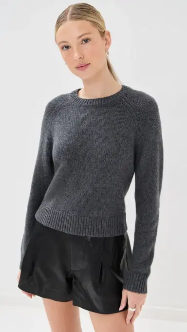 Nili Lotan Laurel Sweater Dark Charcoal elange | Thumbnail 2 Nili Lotan Laurel Sweater Dark Charcoal elange | Thumbnail 2
