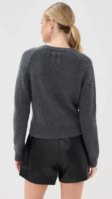Nili Lotan Laurel Sweater Dark Charcoal elange | Thumbnail 3 Nili Lotan Laurel Sweater Dark Charcoal elange | Thumbnail 3