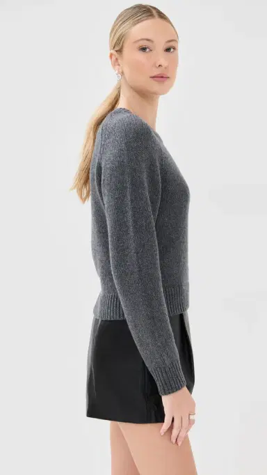 Nili Lotan Laurel Sweater Dark Charcoal elange | Thumbnail 4 Nili Lotan Laurel Sweater Dark Charcoal elange | Thumbnail 4
