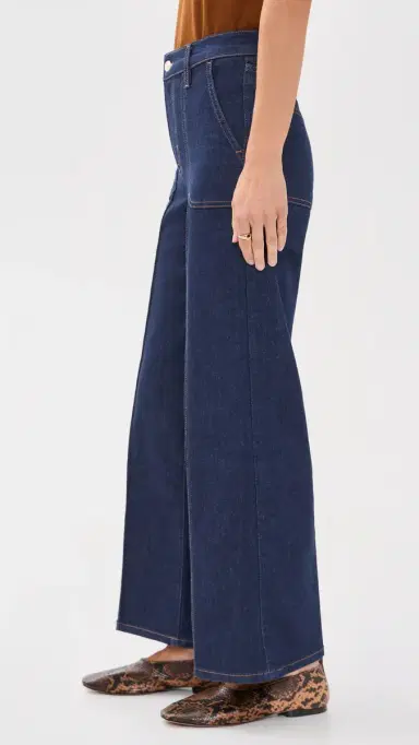 FRAME Le Pixie Slim Petite Palazzo Jeans Rinse | Thumbnail 4 FRAME Le Pixie Slim Petite Palazzo Jeans Rinse | Thumbnail 4