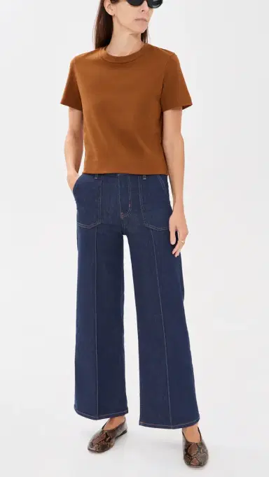 FRAME Le Pixie Slim Petite Palazzo Jeans Rinse | Thumbnail 5 FRAME Le Pixie Slim Petite Palazzo Jeans Rinse | Thumbnail 5