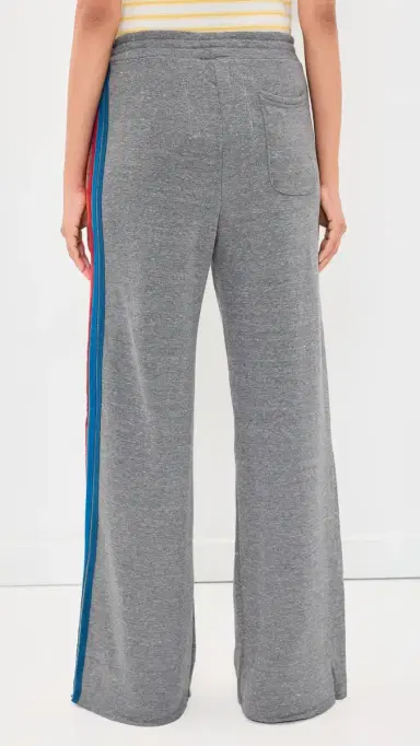 Aviator Nation 5 tripe Wide Leg Sweatpants Heather Grey | Thumbnail 3 Aviator Nation 5 tripe Wide Leg Sweatpants Heather Grey | Thumbnail 3