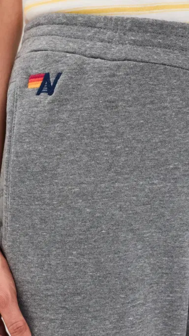 Aviator Nation 5 tripe Wide Leg Sweatpants Heather Grey | Thumbnail 6 Aviator Nation 5 tripe Wide Leg Sweatpants Heather Grey | Thumbnail 6