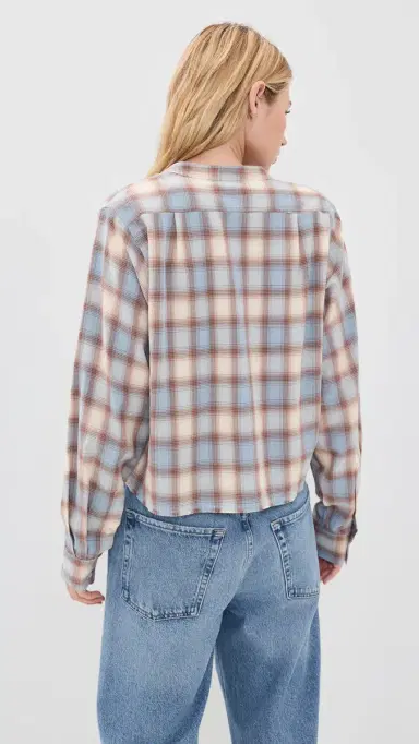 RE/DONE Bianca Shirt Bluebell Plaid | Thumbnail 3 RE/DONE Bianca Shirt Bluebell Plaid | Thumbnail 3