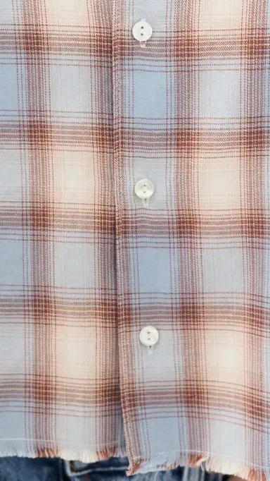 RE/DONE Bianca Shirt Bluebell Plaid | Thumbnail 6 RE/DONE Bianca Shirt Bluebell Plaid | Thumbnail 6