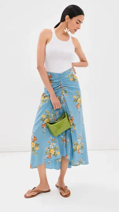 Veronica Beard Limani Skirt BLUE RIVER MULTI | Thumbnail 5 Veronica Beard Limani Skirt BLUE RIVER MULTI | Thumbnail 5
