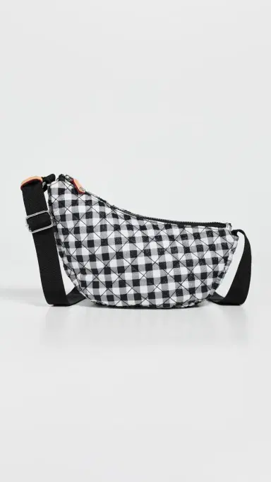 MZ Wallace Small Metro Smile Bag Black/White Gingham One Size | Thumbnail 2 MZ Wallace Small Metro Smile Bag Black/White Gingham One Size | Thumbnail 2