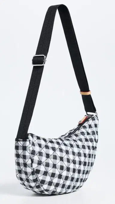 MZ Wallace Small Metro Smile Bag Black/White Gingham One Size | Thumbnail 4 MZ Wallace Small Metro Smile Bag Black/White Gingham One Size | Thumbnail 4
