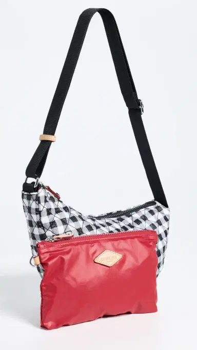 MZ Wallace Small Metro Smile Bag Black/White Gingham One Size | Thumbnail 5 MZ Wallace Small Metro Smile Bag Black/White Gingham One Size | Thumbnail 5