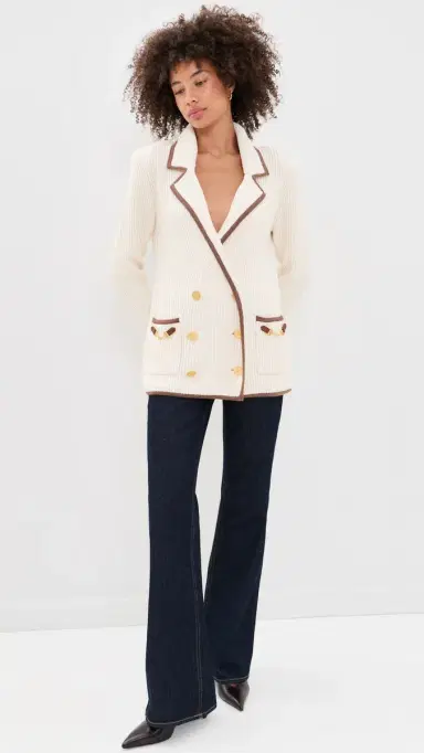 L'AGENCE Ranch Knit Blazer /Dk Cappuccino | Thumbnail 5 L'AGENCE Ranch Knit Blazer /Dk Cappuccino | Thumbnail 5