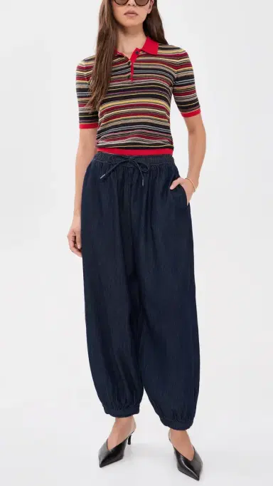 Pistola Freya Pull-On Harem Pants Celeste | Thumbnail 5 Pistola Freya Pull-On Harem Pants Celeste | Thumbnail 5