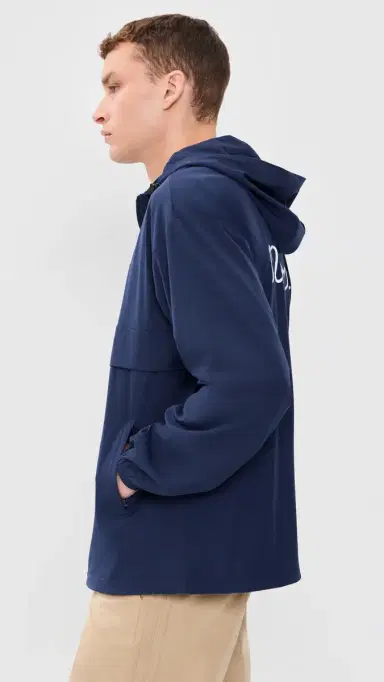 Malbon Ridge Anorak Jacket Navy | Thumbnail 4 Malbon Ridge Anorak Jacket Navy | Thumbnail 4