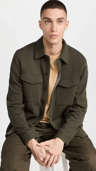 Vince Shirt Jacket Frog/H Grey | Thumbnail 2 Vince Shirt Jacket Frog/H Grey | Thumbnail 2