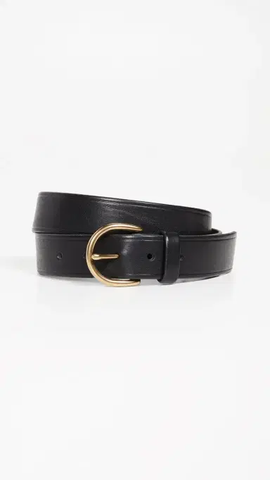 Madewell Medium Perfect eather Belt True Black | Thumbnail 2 Madewell Medium Perfect eather Belt True Black | Thumbnail 2