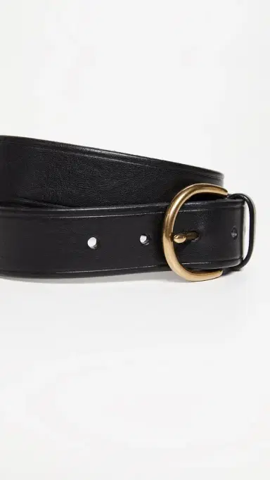 Madewell Medium Perfect eather Belt True Black | Thumbnail 5 Madewell Medium Perfect eather Belt True Black | Thumbnail 5