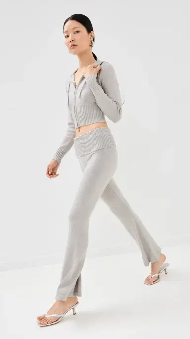 LIONESS Muse Knit Sweatpants Cloud | Thumbnail 5 LIONESS Muse Knit Sweatpants Cloud | Thumbnail 5