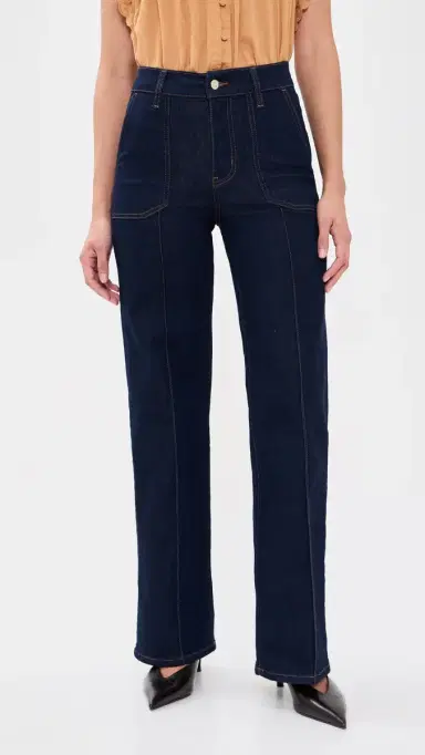 FRAME Le Slim Palazzo Pintuck Pocket Jeans Rinse | Thumbnail 2 FRAME Le Slim Palazzo Pintuck Pocket Jeans Rinse | Thumbnail 2