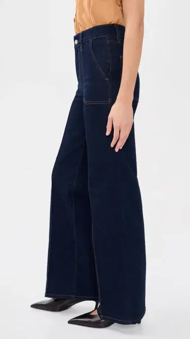 FRAME Le Slim Palazzo Pintuck Pocket Jeans Rinse | Thumbnail 4 FRAME Le Slim Palazzo Pintuck Pocket Jeans Rinse | Thumbnail 4