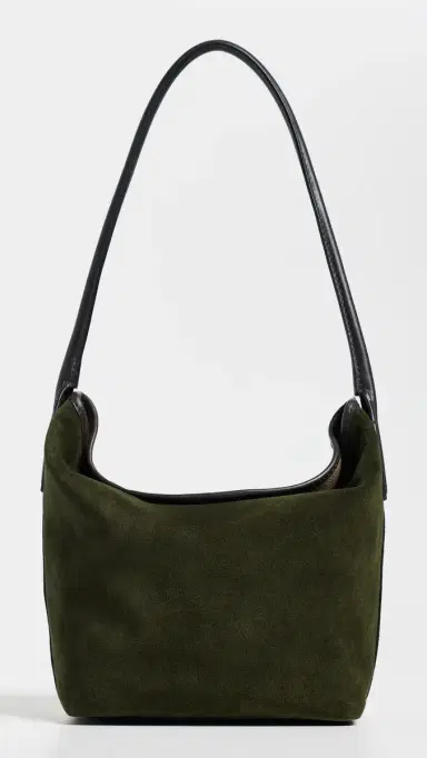 Madewell Suede Port Lid Shoulder Bag Dried Olive Multi One Size | Thumbnail 2 Madewell Suede Port Lid Shoulder Bag Dried Olive Multi One Size | Thumbnail 2