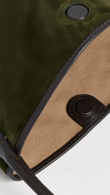 Madewell Suede Port Lid Shoulder Bag Dried Olive Multi One Size | Thumbnail 6 Madewell Suede Port Lid Shoulder Bag Dried Olive Multi One Size | Thumbnail 6