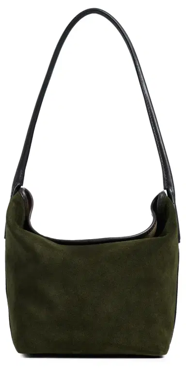 Madewell Suede Port Lid Shoulder Bag Dried Olive Multi One Size | Thumbnail 1 Madewell Suede Port Lid Shoulder Bag Dried Olive Multi One Size | Thumbnail 1