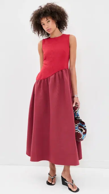 SIMONMILLER Laurel Moire Midi Dress | Thumbnail 2 SIMONMILLER Laurel Moire Midi Dress | Thumbnail 2