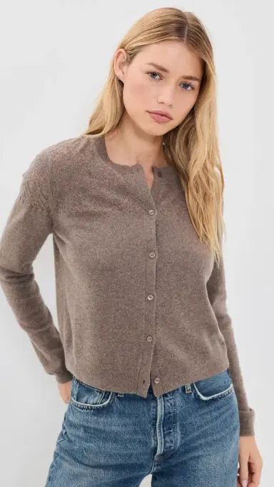 Ulla Johnson Cassia Cashmere Cardigan Driftwood | Thumbnail 2 Ulla Johnson Cassia Cashmere Cardigan Driftwood | Thumbnail 2