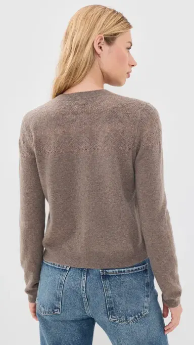 Ulla Johnson Cassia Cashmere Cardigan Driftwood | Thumbnail 3 Ulla Johnson Cassia Cashmere Cardigan Driftwood | Thumbnail 3