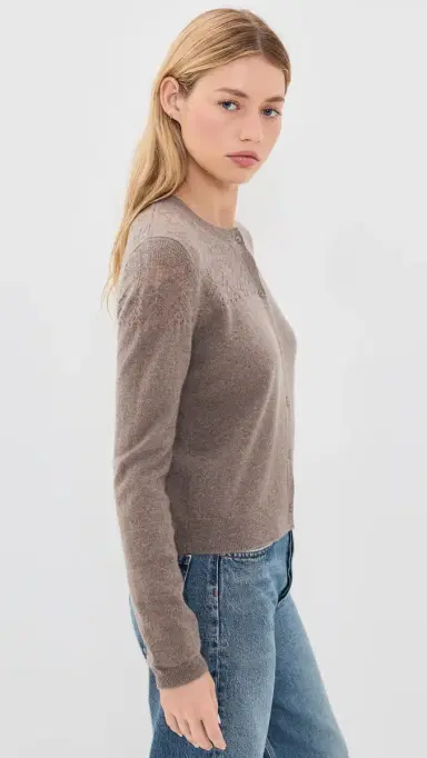 Ulla Johnson Cassia Cashmere Cardigan Driftwood | Thumbnail 4 Ulla Johnson Cassia Cashmere Cardigan Driftwood | Thumbnail 4