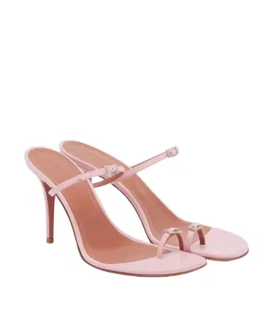Amina Muaddi Adut embellished leather sandals | Thumbnail 1 Amina Muaddi Adut embellished leather sandals | Thumbnail 1