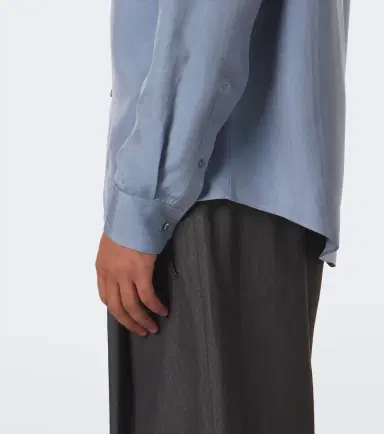 Giorgio Armani Chevron silk jacquard shirt | Thumbnail 5 Giorgio Armani Chevron silk jacquard shirt | Thumbnail 5