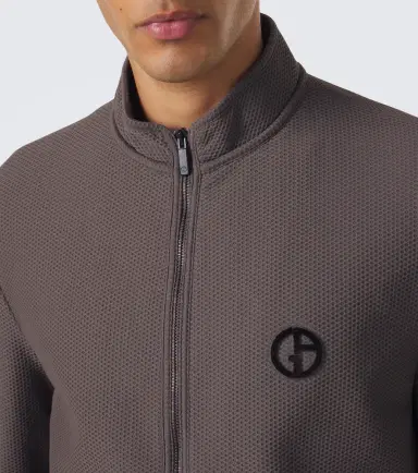 Giorgio Armani Logo blouson jacket | Thumbnail 4 Giorgio Armani Logo blouson jacket | Thumbnail 4