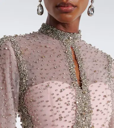 Costarellos Belina embellished tulle gown | Thumbnail 2 Costarellos Belina embellished tulle gown | Thumbnail 2