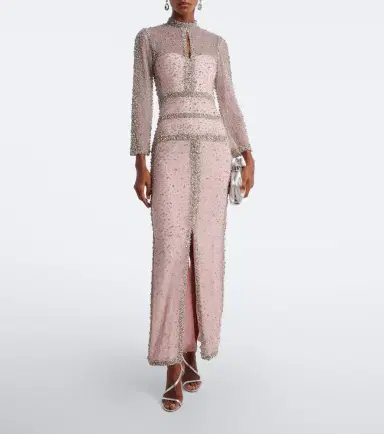 Costarellos Belina embellished tulle gown | Thumbnail 6 Costarellos Belina embellished tulle gown | Thumbnail 6