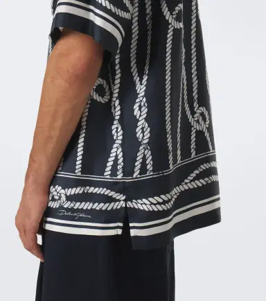 Dolce & Gabbana Printed silk bowling shirt | Thumbnail 6 Dolce & Gabbana Printed silk bowling shirt | Thumbnail 6
