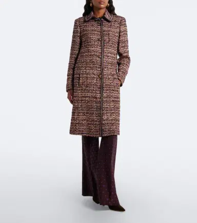 Etro Single-breasted tweed coat | Thumbnail 3 Etro Single-breasted tweed coat | Thumbnail 3