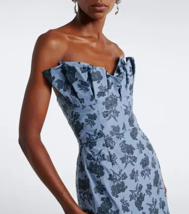 Markarian Rita floral cotton-blend bustier gown | Thumbnail 2 Markarian Rita floral cotton-blend bustier gown | Thumbnail 2