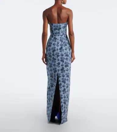 Markarian Rita floral cotton-blend bustier gown | Thumbnail 4 Markarian Rita floral cotton-blend bustier gown | Thumbnail 4