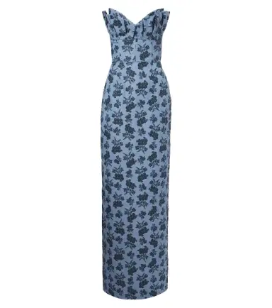 Markarian Rita floral cotton-blend bustier gown | Thumbnail 1 Markarian Rita floral cotton-blend bustier gown | Thumbnail 1