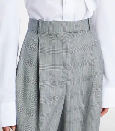 Givenchy Checked wool wide-leg pants | Thumbnail 2 Givenchy Checked wool wide-leg pants | Thumbnail 2