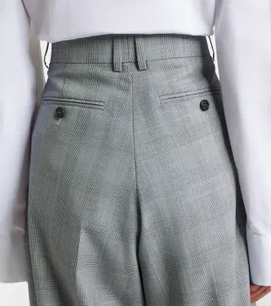 Givenchy Checked wool wide-leg pants | Thumbnail 3 Givenchy Checked wool wide-leg pants | Thumbnail 3