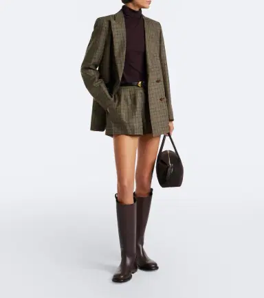 Blazé Milano Blazé Milano Tinker checked wool and cashmere shorts | Thumbnail 4 Blazé Milano Blazé Milano Tinker checked wool and cashmere shorts | Thumbnail 4