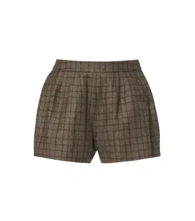 Blazé Milano Blazé Milano Tinker checked wool and cashmere shorts | Thumbnail 1 Blazé Milano Blazé Milano Tinker checked wool and cashmere shorts | Thumbnail 1